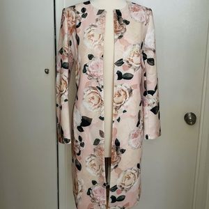 Calvin Klein floral coat Brand new